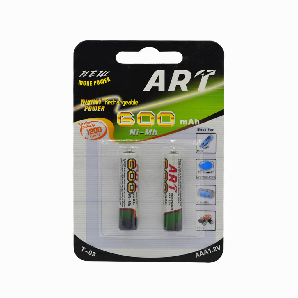 بطاريه ريموت شحن الكارت 2 بطاريه  AAA , ART