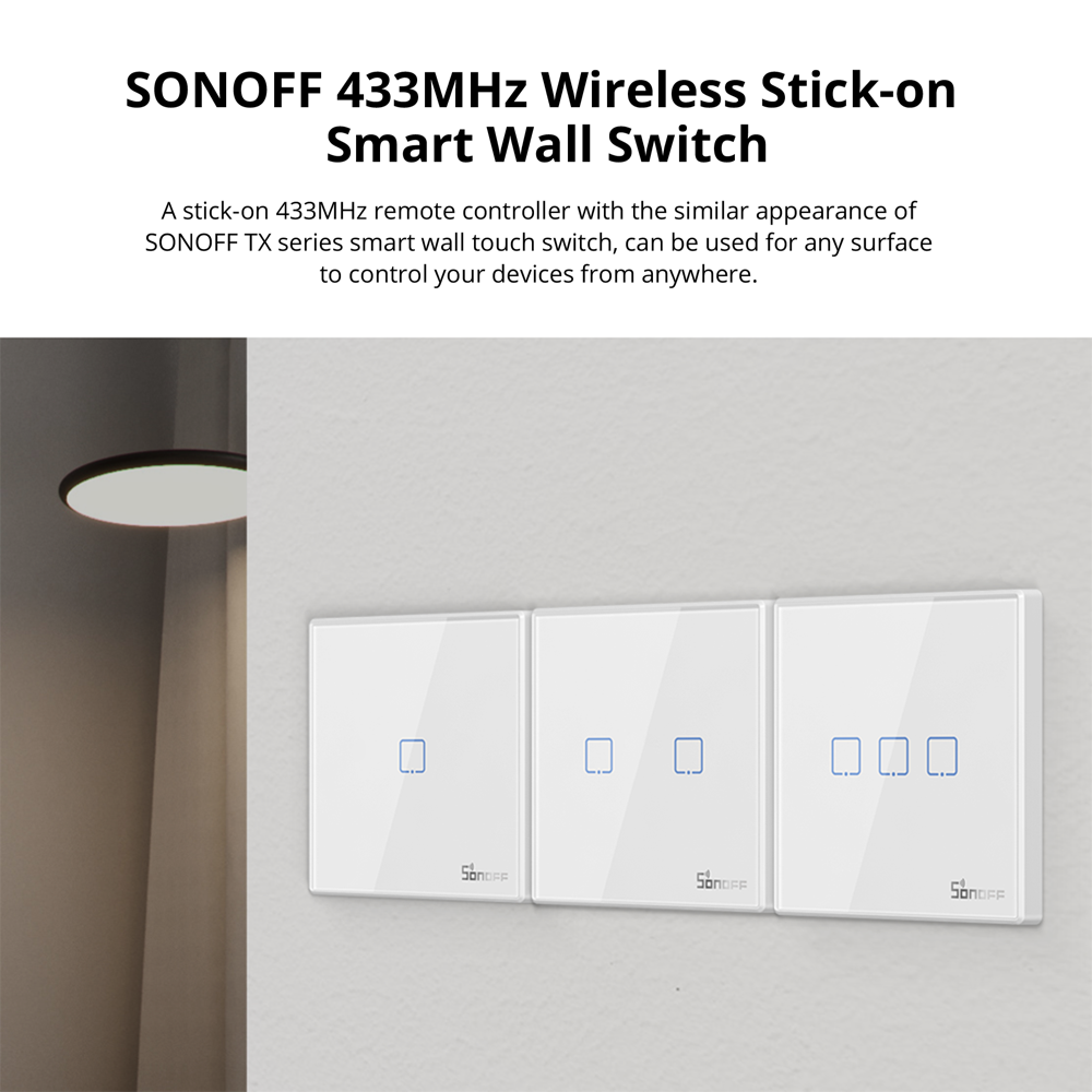 دكمه لمس RF سونوف RF-2EU1C احادي ابيض